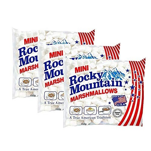 3 confezioni di Marshmallows Mini Rocky Mountain da 300gr