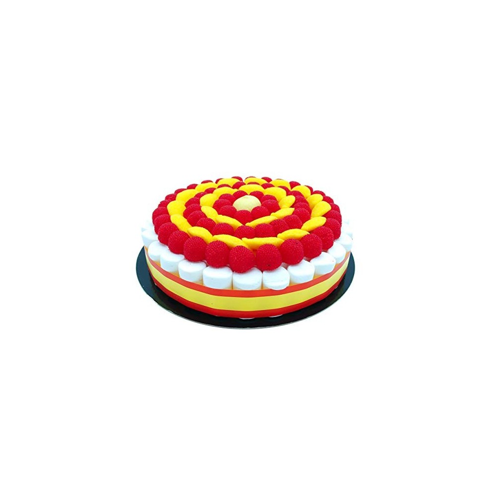Torta di caramelle bandiera Spagna da 27 cm