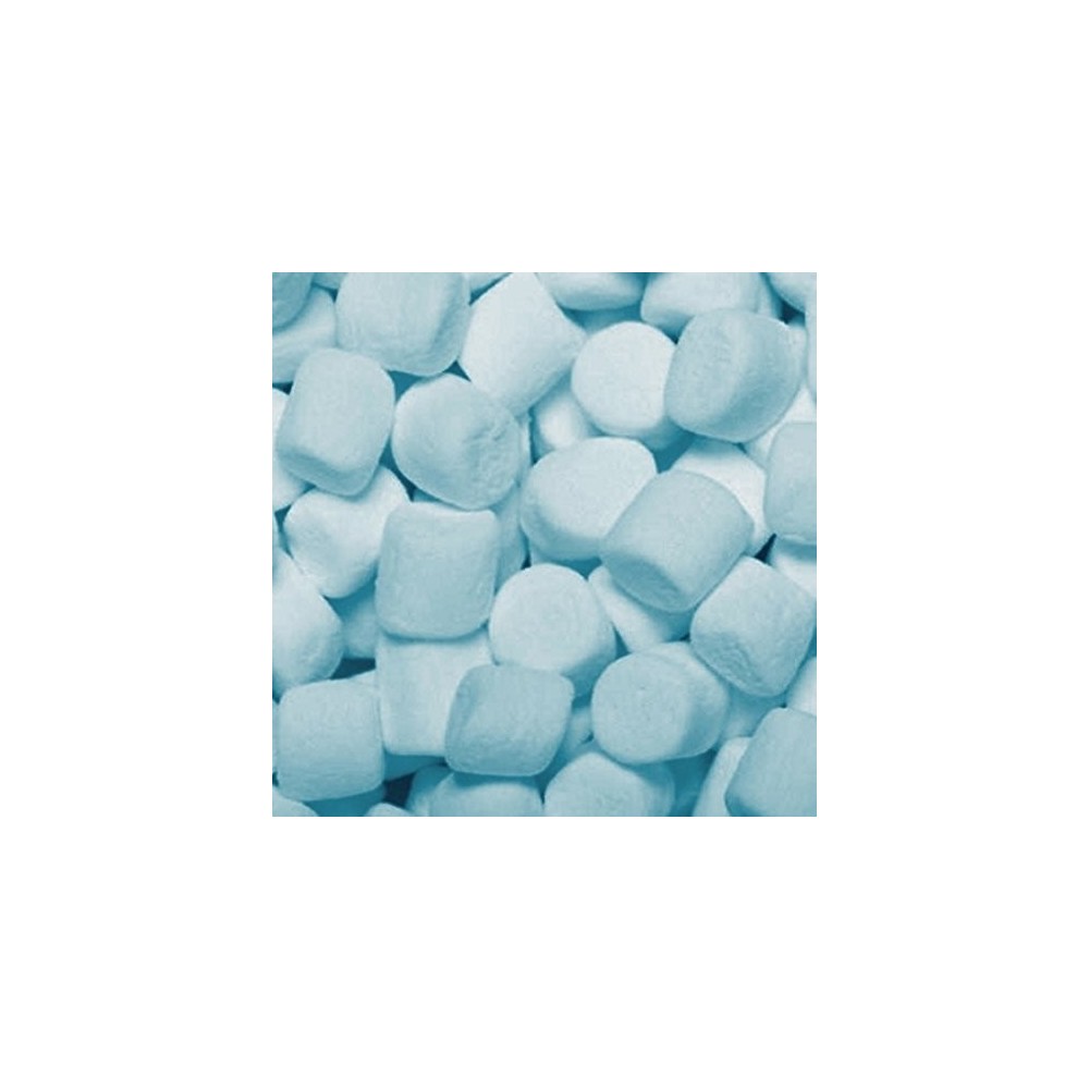 Confezione da 1kg di marshmallow azzurri, morbide e gustose