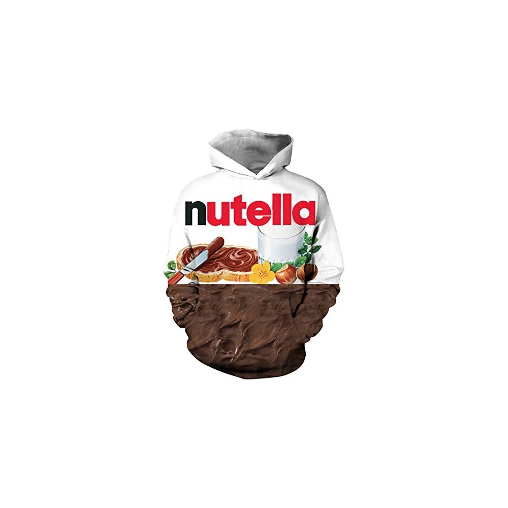 Felpa Nutella con stampa 3D e cappuccio