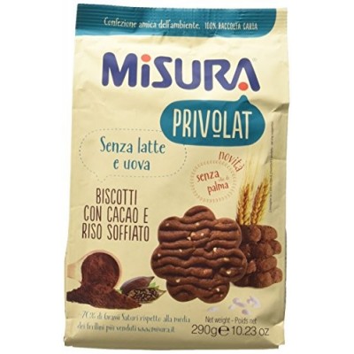 3 confezioni di Biscotto Cacao Misura Privolat da 290gr