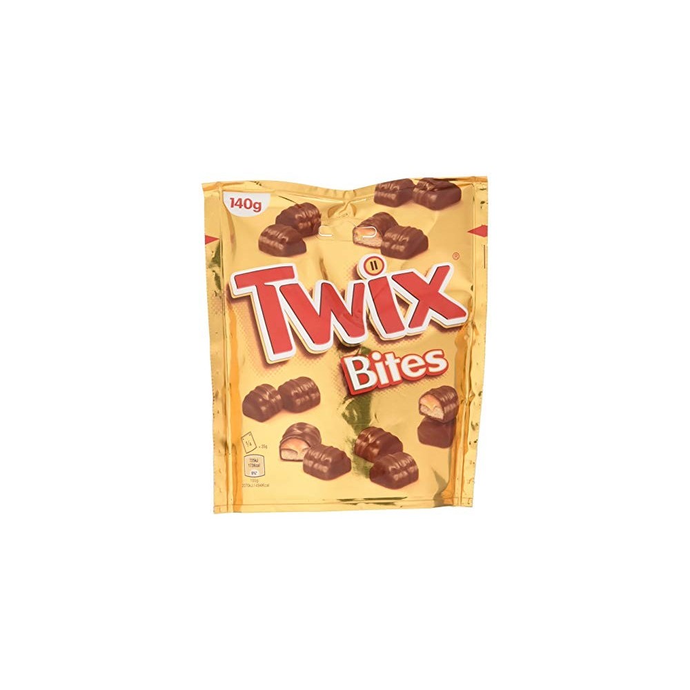 Biscotti Twix Bites Pouch con Caramello e Cioccolato al Latte