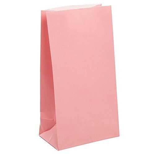 12 sacchetti per caramelle rosa