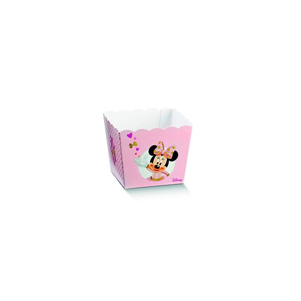 10 Scatole vaso Porta confetti Disney Minnie Ballerina