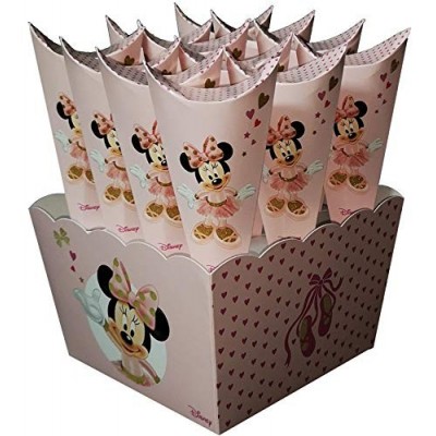 12 Astucci cono per caramelle di Minnie Disney