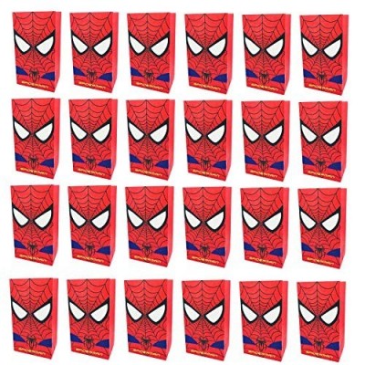 24 sacchetti di Spiderman per caramelle