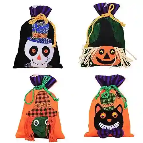 4 bustine Halloween Dolcetto o Scherzetto