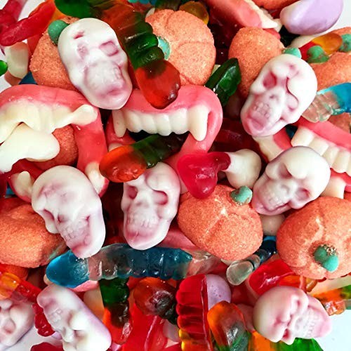 Caramelle Halloween: Dentiere, Teschi, Ossa, Vermi e Zucche