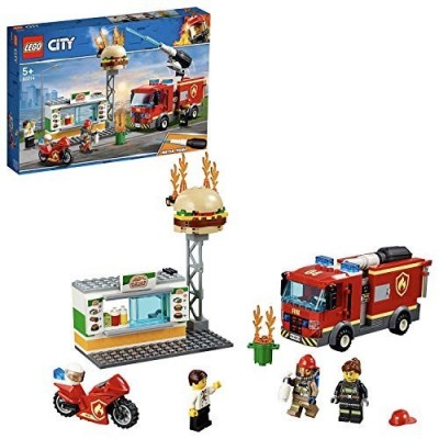 Gioco LEGO City Fire Fiamme al Burger bar con 3 modellini