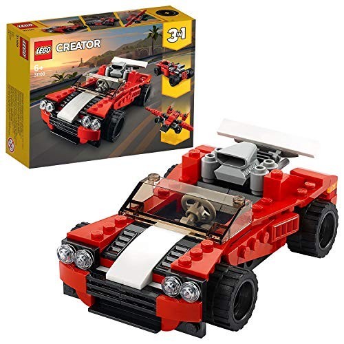 Gioco LEGO Creator 3 in 1: auto sportiva, bolide o aereo