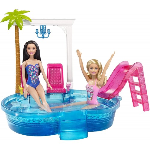 Set bambole Barbie Glam Pool con Accessori