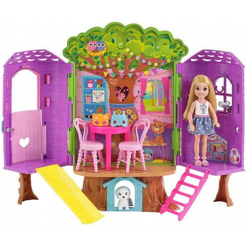 Barbie - Casa sull'albero di Chelsea con accessori