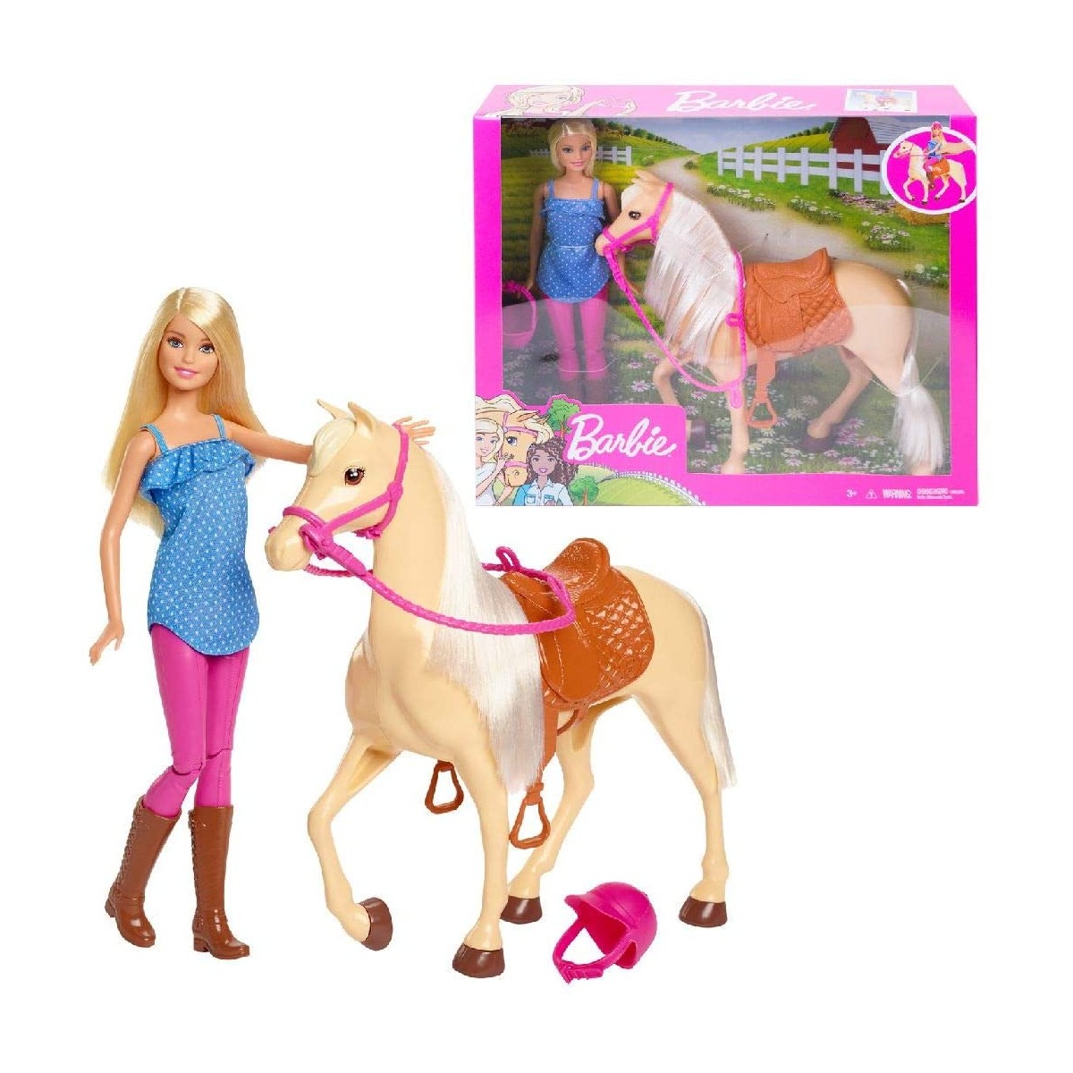 Bambola Barbie con Cavallo e Accessori - Mattel