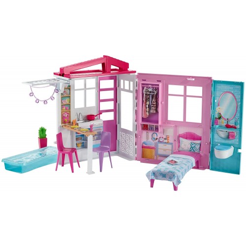 Casa Barbie ​Loft portatile con Bambola e accessori - Mattel