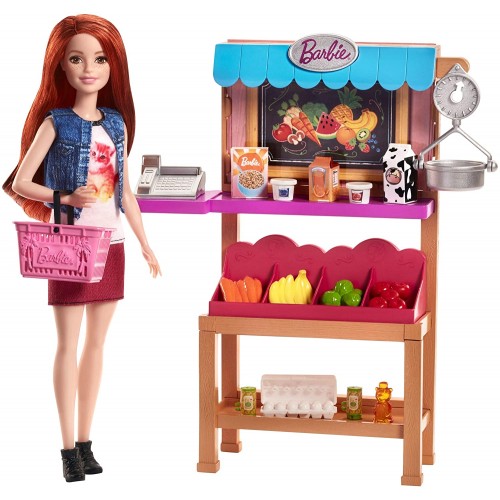 Playset negozi alimentari di Barbie con accessori - Mattel