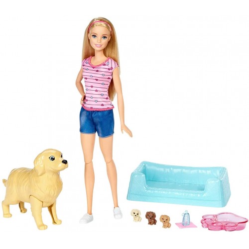 Bambola Barbie Veterinaria con Cagnolina Incinta - Mattel