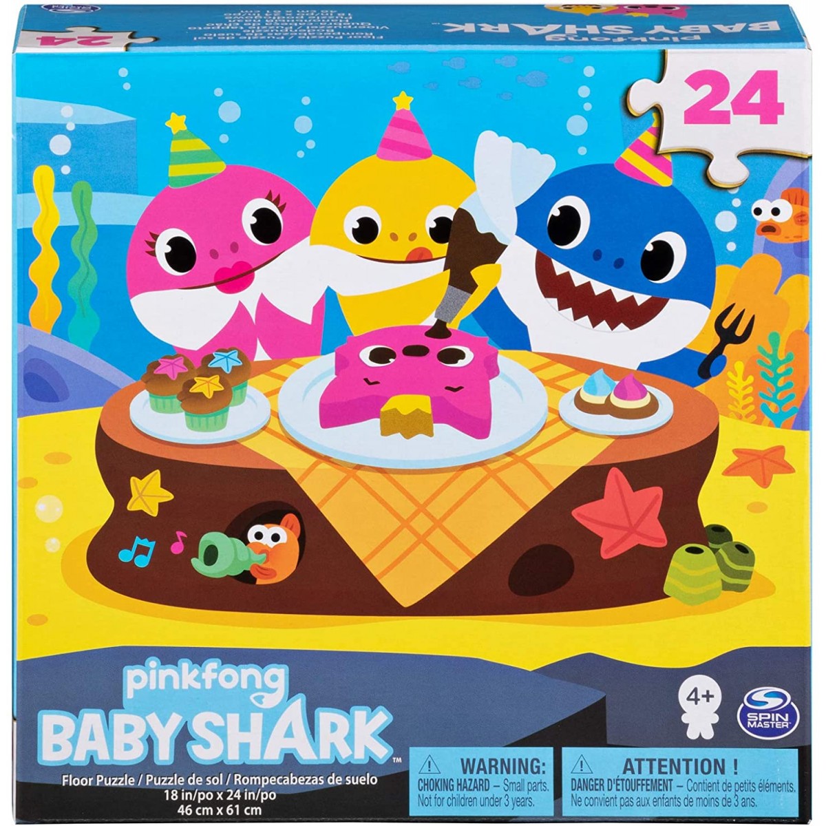 Puzzle Baby Shark da 24 Pezzi, idea regalo per bambini