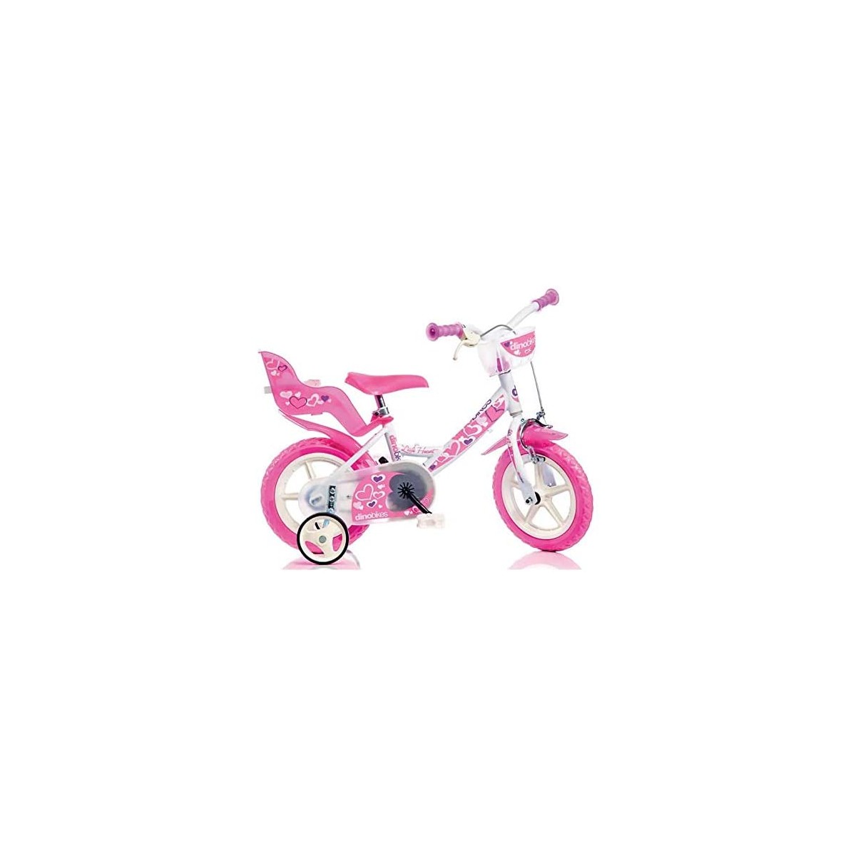 Bicicletta Girl con cuori da 12 pollici per bambine