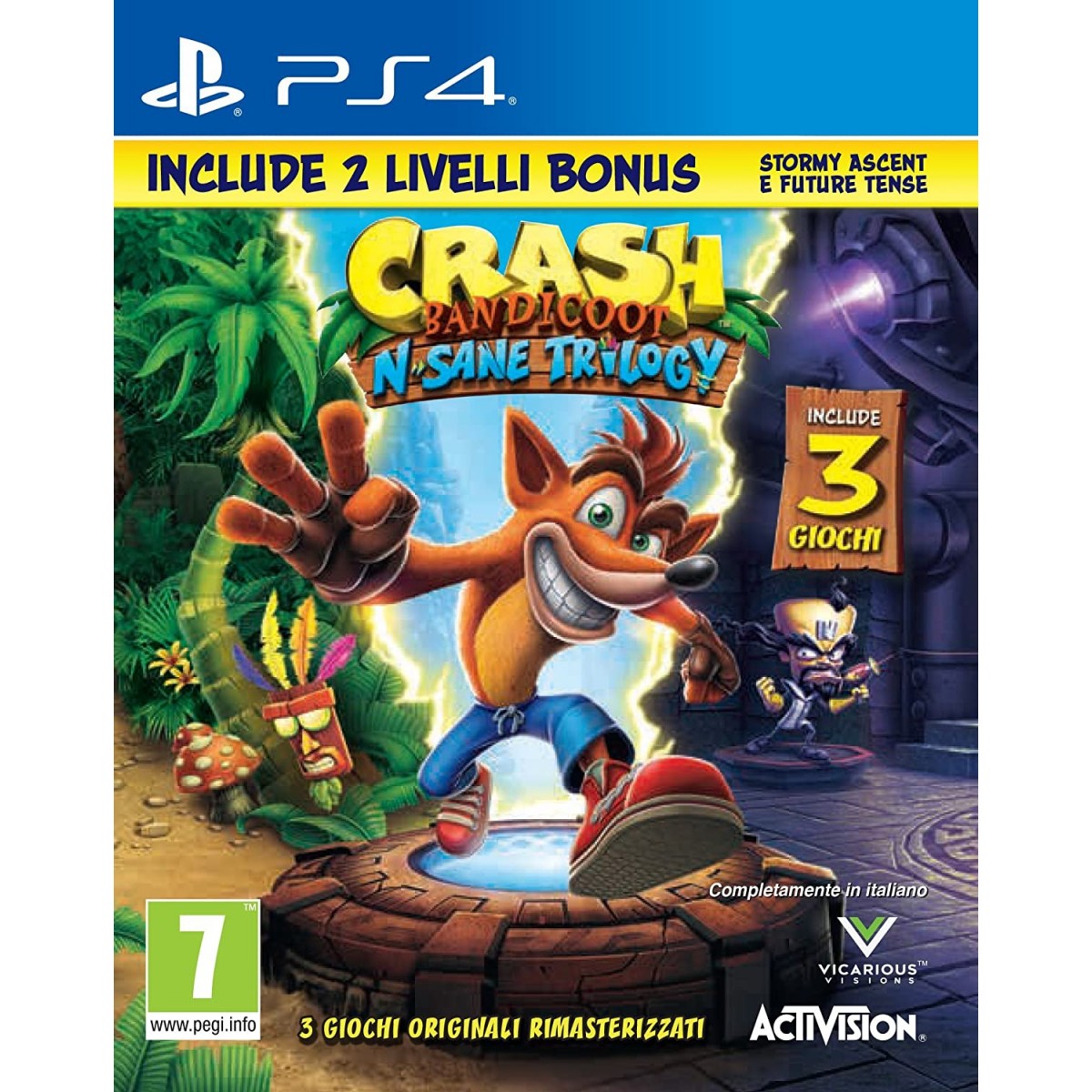 Videogame Crash Bandicoot N.Sane Trilogy per PS4