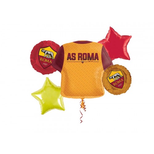 Bouquet palloncini A.S Roma per veri tifosi giallorossi