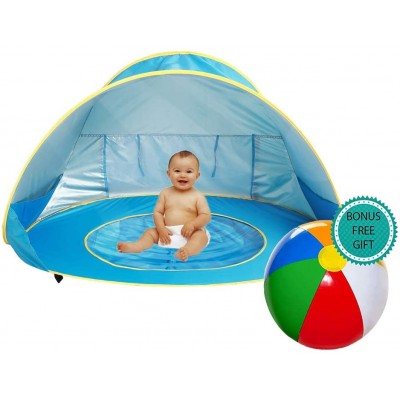 Tenda spiaggia per bambini con mini piscina