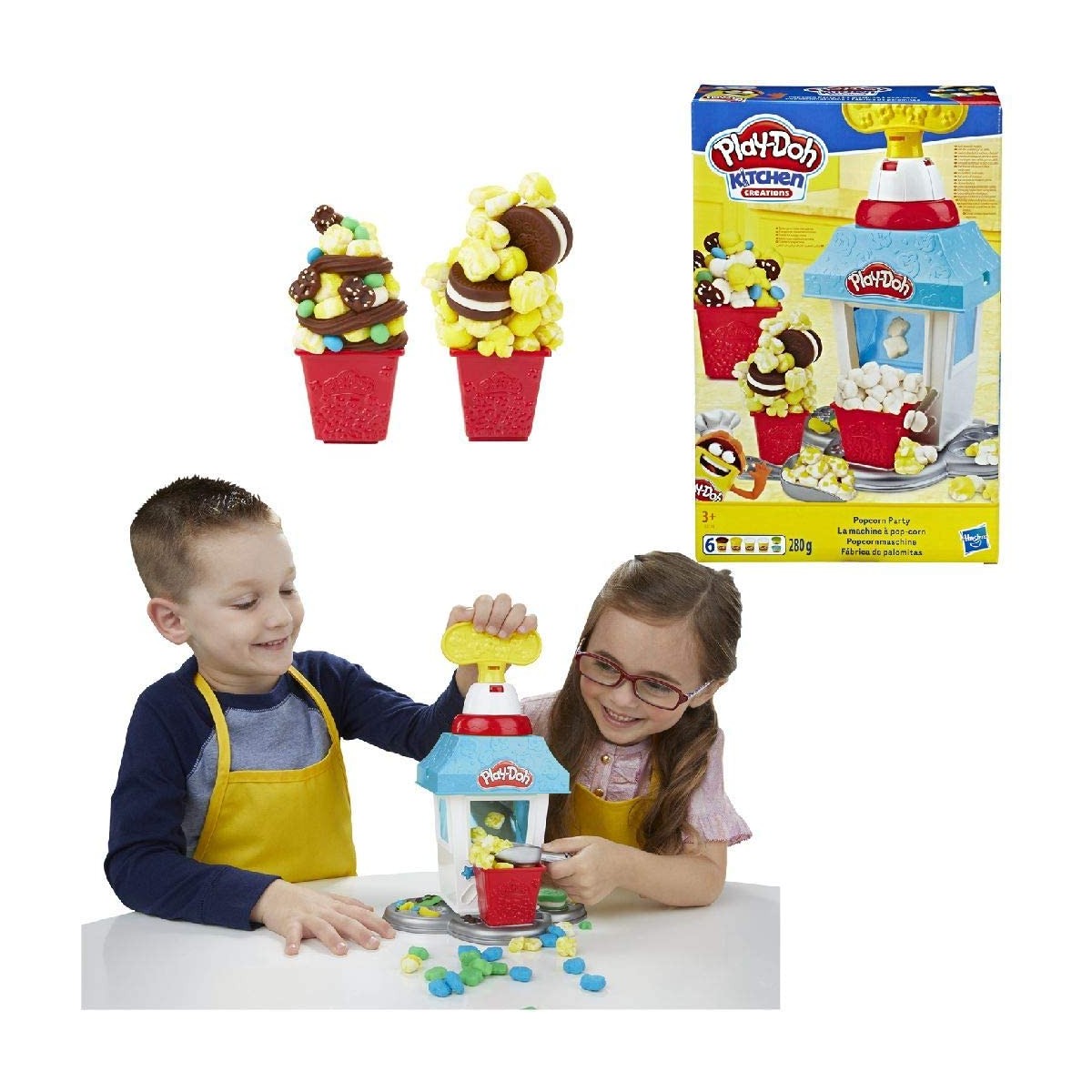 Play-Doh 6 Vasetti - La fabbrica di Popcorn