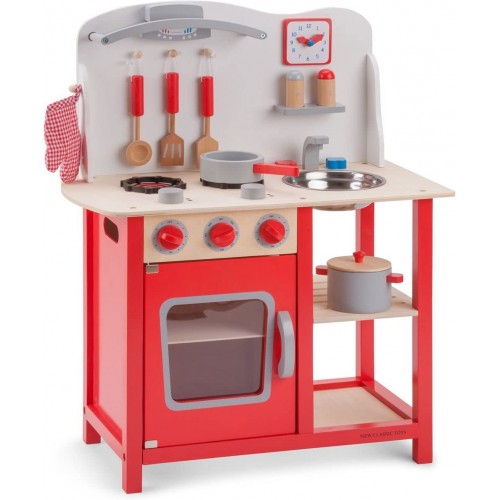 Cucina stile classico in legno per bambini colore rosso