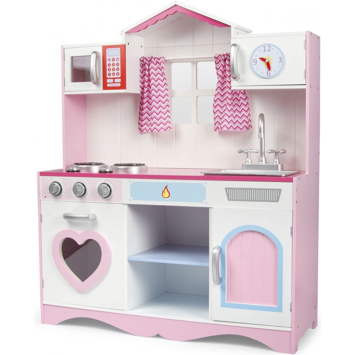 Cucina giocattolo rosa modello lineare, Leomark