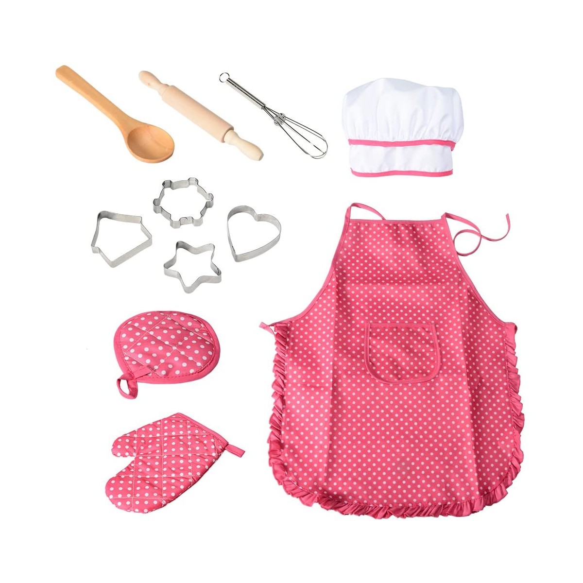 Set vestiti e accessori da cucina per bambini