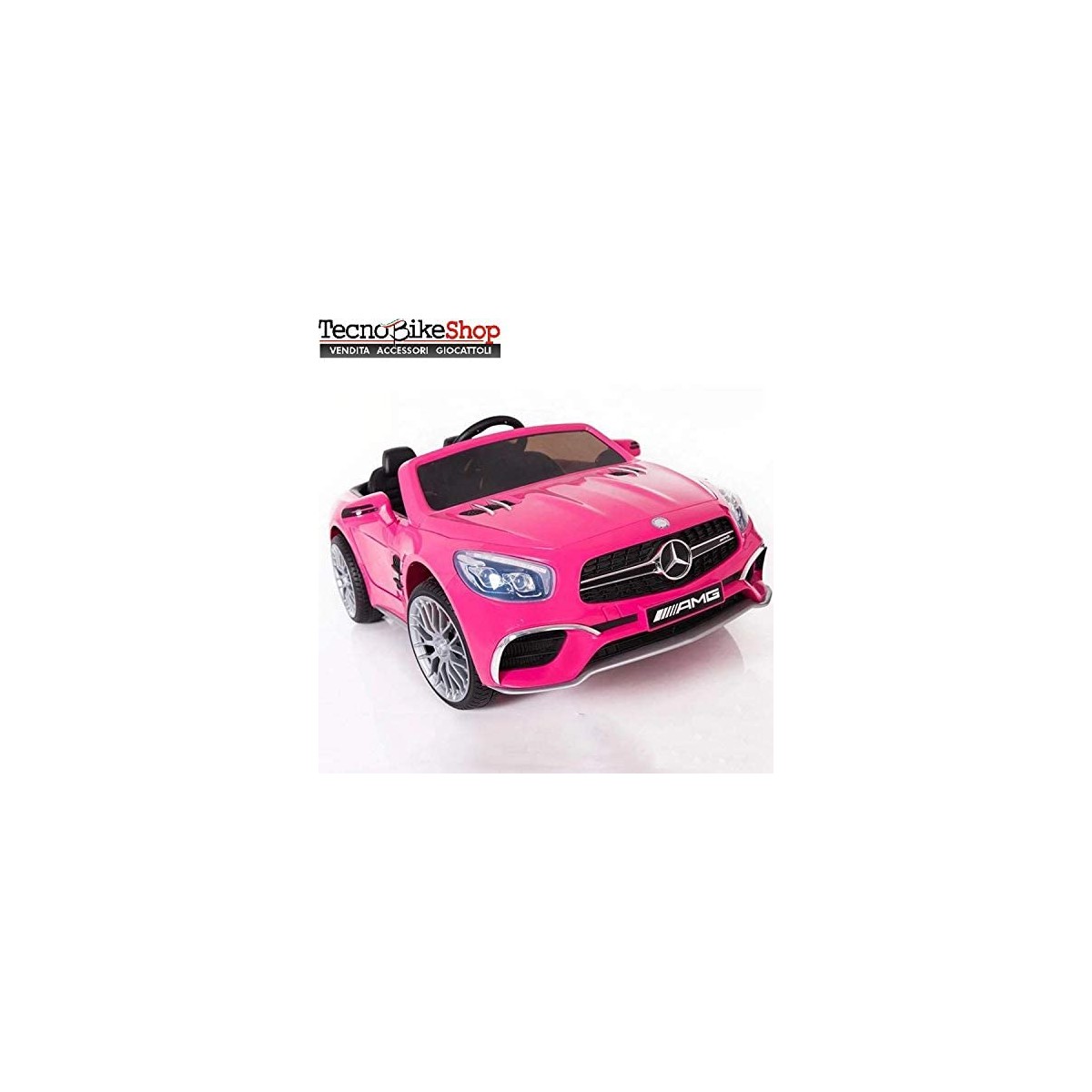 Auto elettrica per bambini Mercedes SL65 AMG rosa, babycar