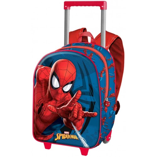 Trolley zaino Spiderman stampe 3D con ruote