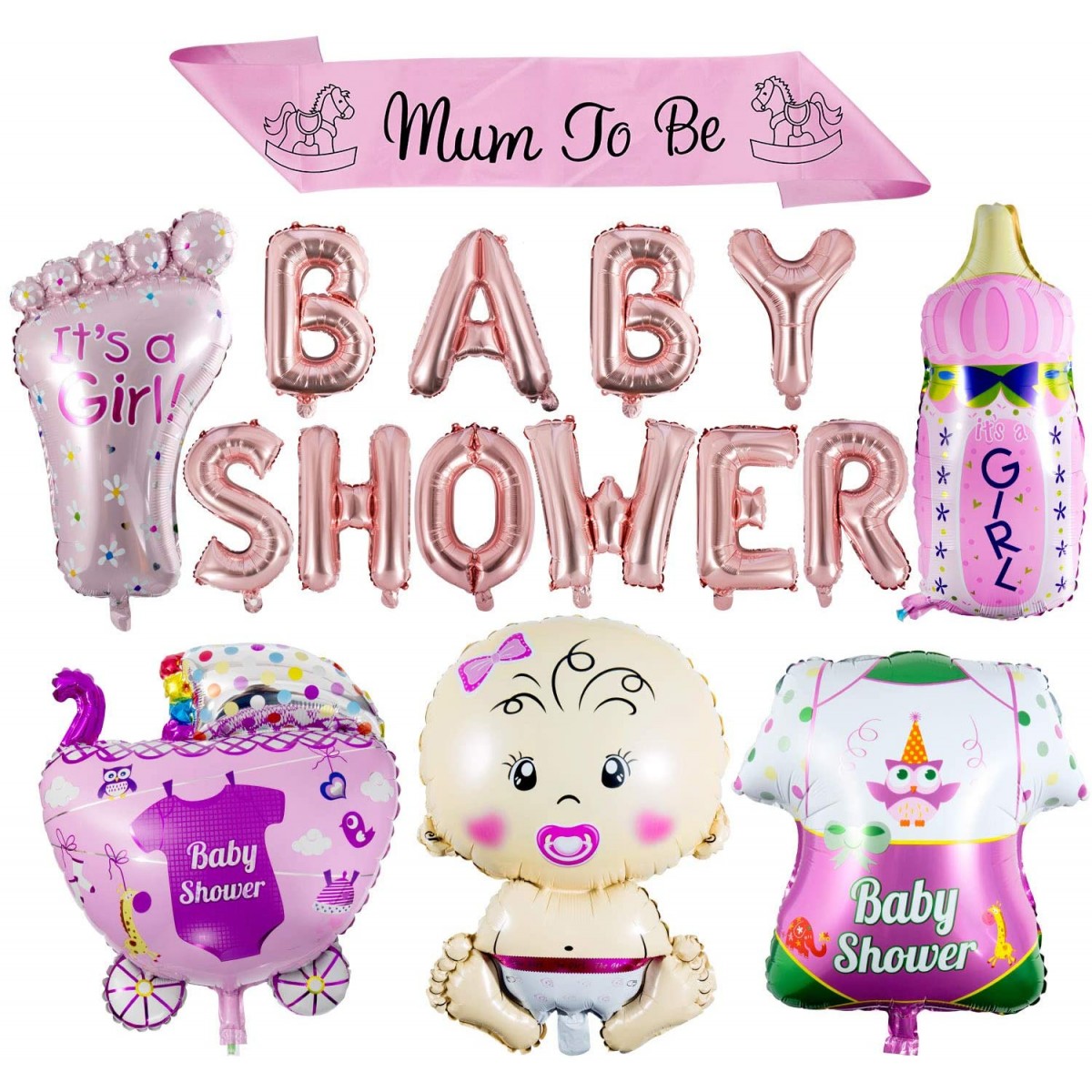 Bouquet palloncini festa a tema Baby Shower