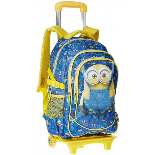 Zaino con carrello per la scuola - Minions Disney - trolley staccabile