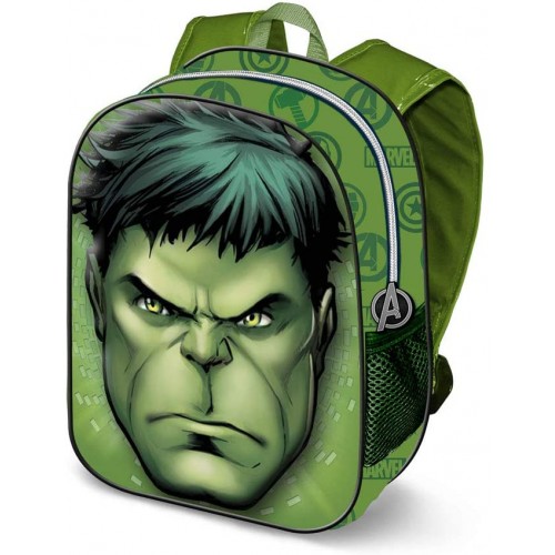 Zaino Hulk 3D - Avengers Marvel con frontale in rilievo