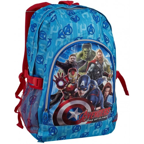 Zaino Scuola Avengers con 2 tasche con zip