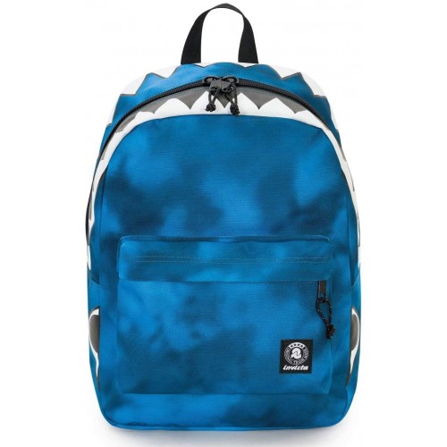 Zaino Invicta- Gash colore blu, per la scuola, Shark