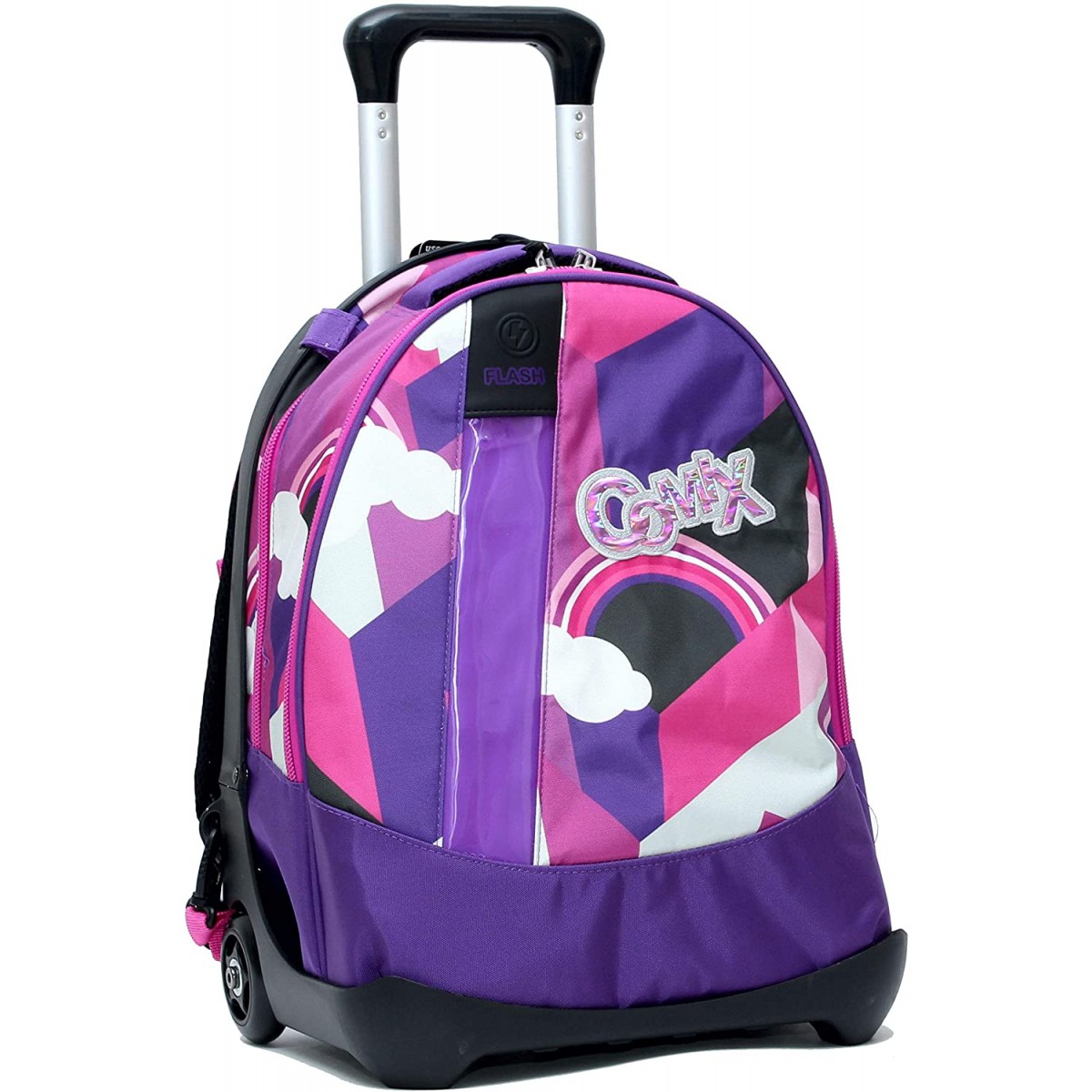 Zaino scuola Trolley Comix, staccabile colore Fucsia