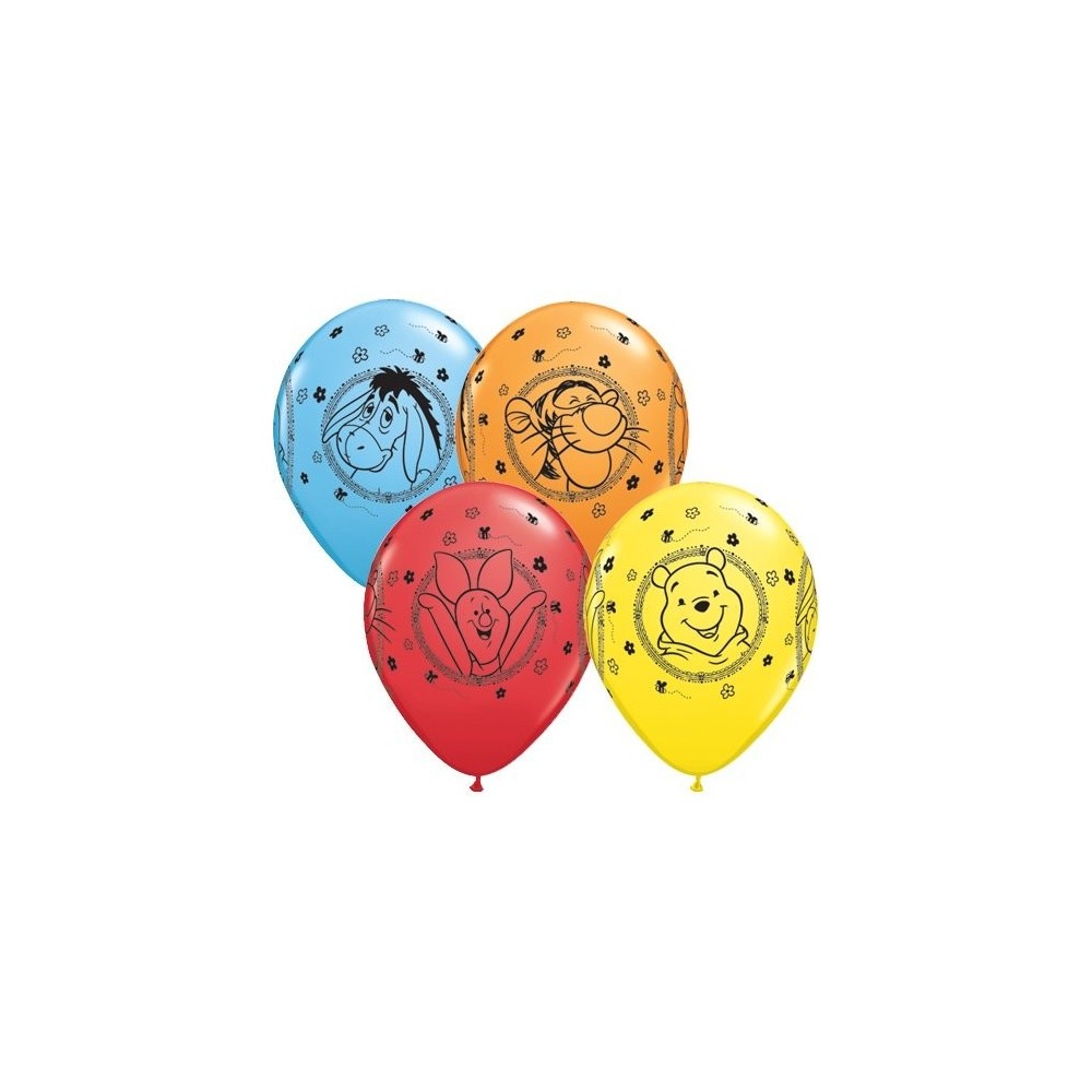 10 Palloncini colorati Winnie Pooh