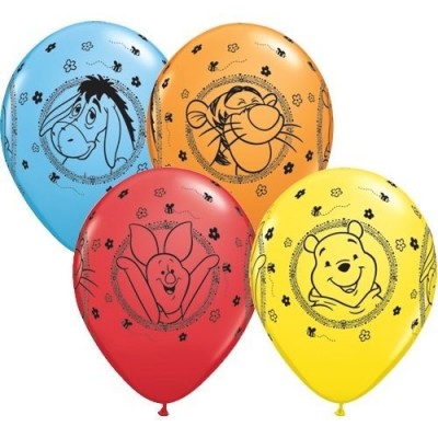 10 Palloncini colorati Winnie Pooh
