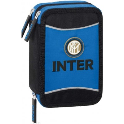Astuccio Triplo F.C Inter con 3 zip, Prodotto Ufficiale