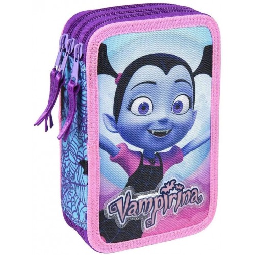 Astuccio 3 Zip Vampirina Originale Disney, per la scuola