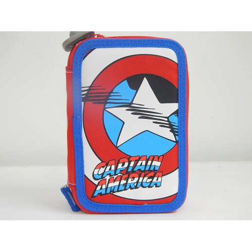 Astuccio 3 Zip Capitan America - Originale Marvel