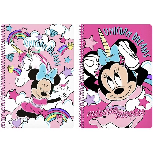 Quaderno Minnie Mouse, copertina rigida, con spirale