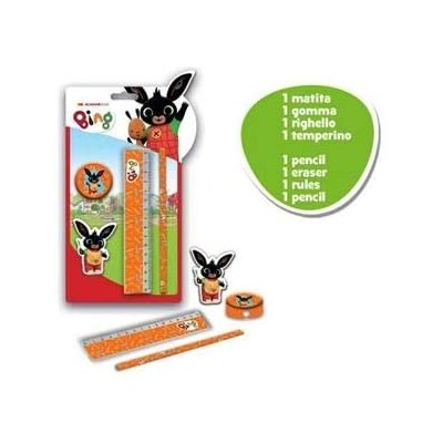 Set Scuola Bing, 2 Gomme, 1 Matite, 1 Righello