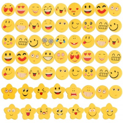 36 Matite flessibili e gomme Emoji - Emoticons