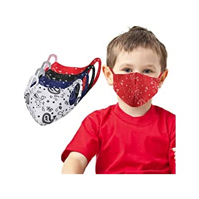 Set di 4 mascherine per bambini riutilizzabili in poliestere