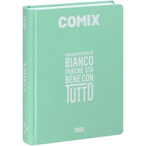 Diario Comix Aquamarine 2020/2021 16 Mesi, Standard
