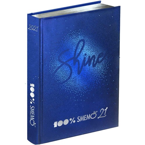 Diario Smemoranda Shine Special Blu Metallizzato 2020/2021 16 Mesi