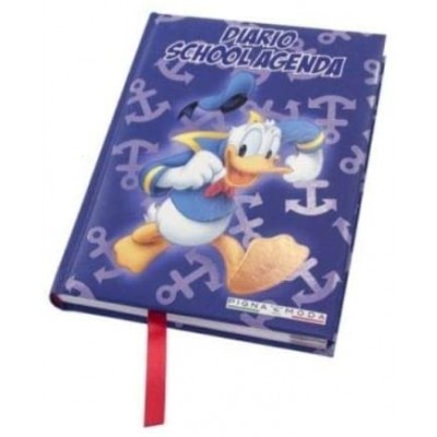 Diario scuola Paperino Disney + Omaggio Penna Glitterata + segnalibro