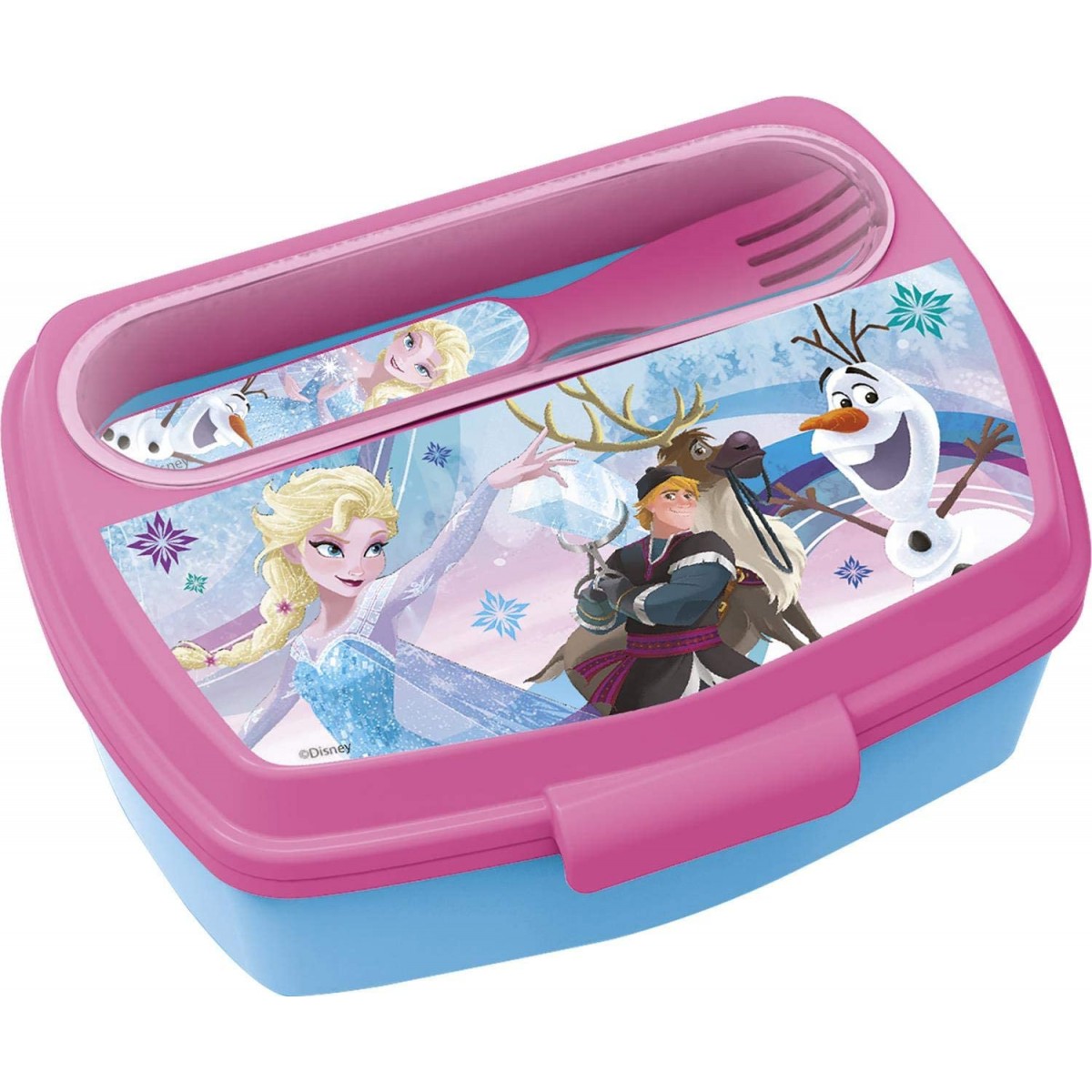 Frozen Porta Merenda Lunch Box e borraccia Elsa e Anna Frozen Disney 